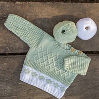 Katia Merinos Family Baby Trui Blauw Wolplein