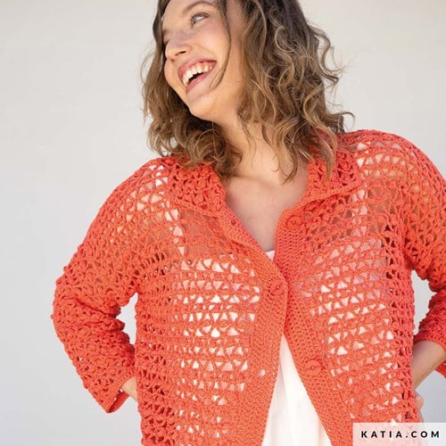 Katia Crochet 121 magazine Fair Cotton
