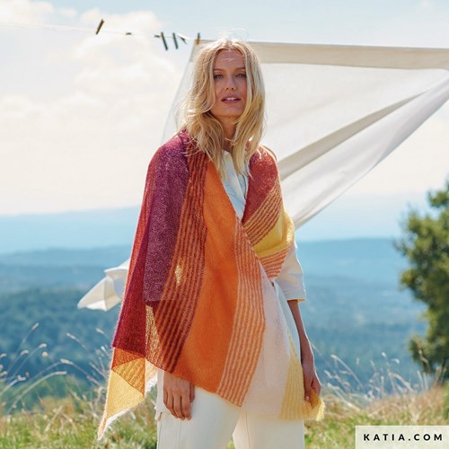 Breipatroon Mohair Shades Omslagdoek-2