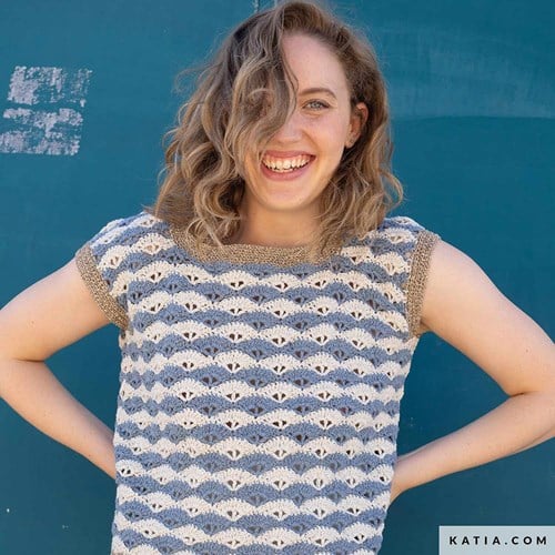 Katia Crochet 121 magazine Blue jeans