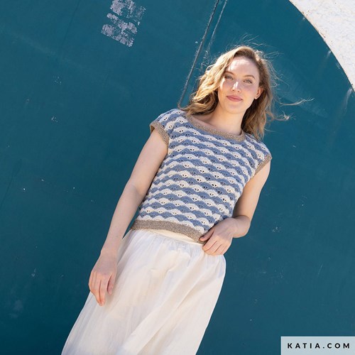 Katia Crochet 121 magazine Blue jeans