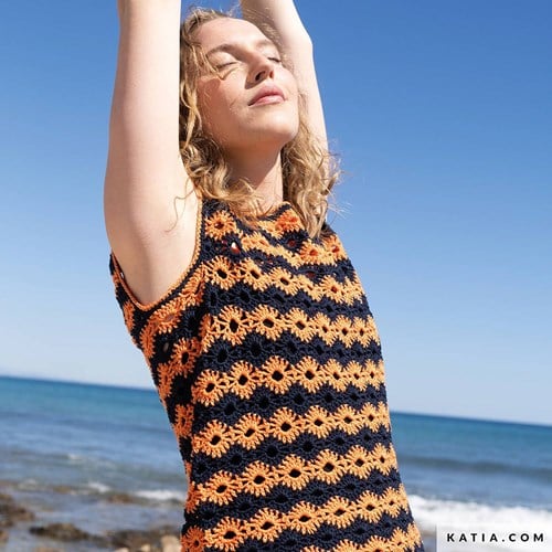 Katia Crochet 121 magazine Tencel-cotton