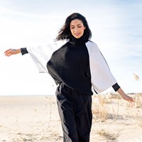 Katia dames trui herfst winter zwart wit wolplein