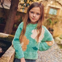 katia kindertrui meisje wolplein groen