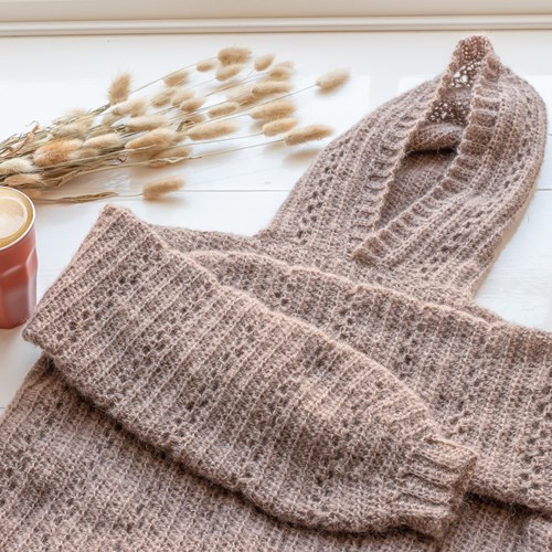 Yarn and Colors Peppercorn Tree Hoodie Haakpakket 006 Taupe XXL