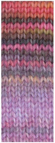 Lana Grossa Picasso 009 Framboos/Zalm/Grijs Bruin/Beige/Grijs Paars/Lila/Taupe-2
