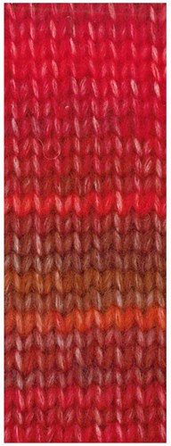 Lana Grossa Picasso 012 Wijn/Kers/Vuurrood/Bruin Rood/Noga-2