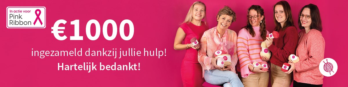Samen sterk voor Pink Ribbon: €1000 opgehaald!