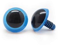 Plastic Veiligheidsogen Basic Blauw (per paar) 9mm