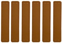Leren Labels Lichtbruin 6 stuks 10CM