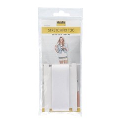 Vlieseline Stretchfix Tweezijdig Strijkbaar Zoomvlies Elastisch 30 mm x 5mtr