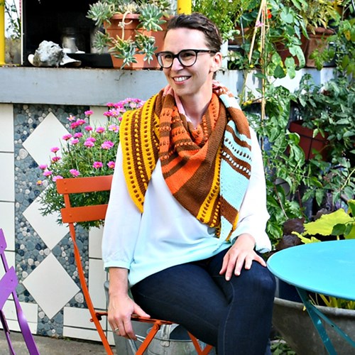 Sweet Seventies Omslagdoek Breipakket-2