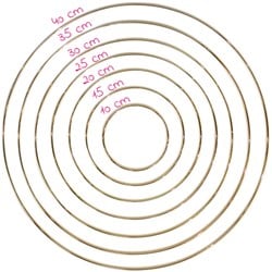 Yarn and Colors Gold Metalen Ring 10 cm
