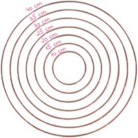 Yarn and Colors Rosé Metalen Ring 35 cm