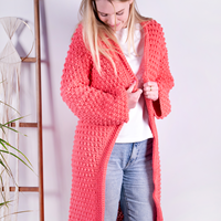 Knipmode Maxi Vest Haakpakket 052 Orchid S/M-2