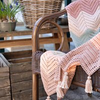 Brede Zigzag deken roze Garenpakket-1