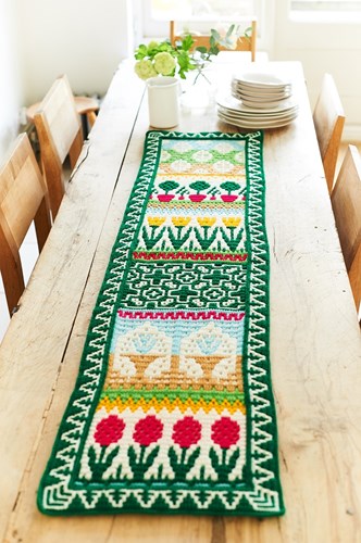 Letitia's Garden Table Runner CAL Garenpakket 1 Cottage Garden
