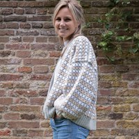 Felt-it Granny Stripe vest Haakpakket 020 Misty Grey l/xl-3
