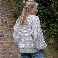Felt-it Granny Stripe vest Haakpakket 020 Misty Grey s/m-2