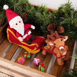 Kerstman Arreslee Haakpakket