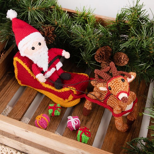 Kerstman Arreslee Haakpakket