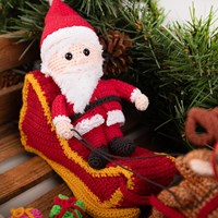Kerstman Arreslee Haakpakket-2