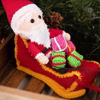 Kerstman Arreslee Haakpakket-3