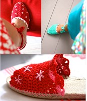 Haakpatroon Saskia's espadrilles