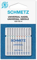 Schmetz Universeel Naalden Dikte 70 t/m 90 - 1 x 10 Naalden op kaart