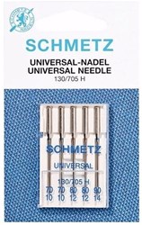 Schmetz Universeel Naalden Dikte 70 t/m 90 - 1 x 5 Naalden op kaart