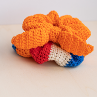 Haakpatroon Scrunchie Koningsdag Oranje-2