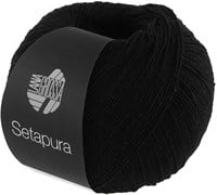 Lana Grossa Setapura 016 Zwart