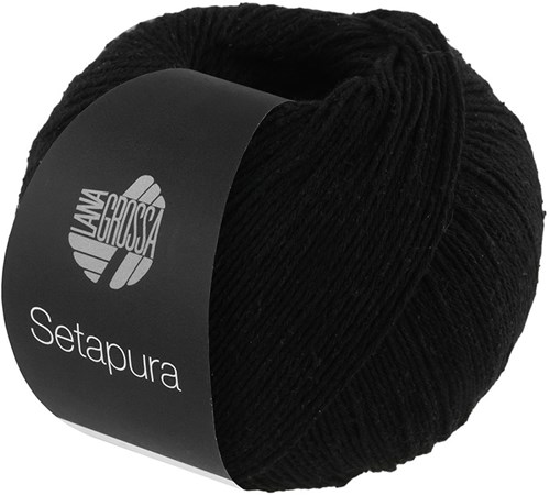 Lana Grossa Setapura 016 Zwart