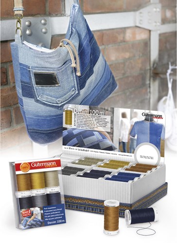 Gütermann Naaigarenset Denim - 6 spoelen-3