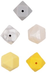Durable Siliconen Hexagonkralen 5 stuks