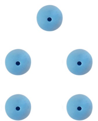 Durable Siliconen Kralen 12mm 5 stuks 298 Blue