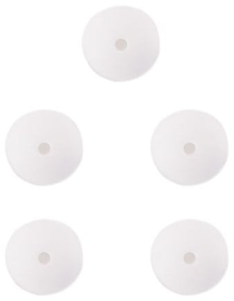 Durable Siliconen Kralen 15mm 5 stuks 009 White