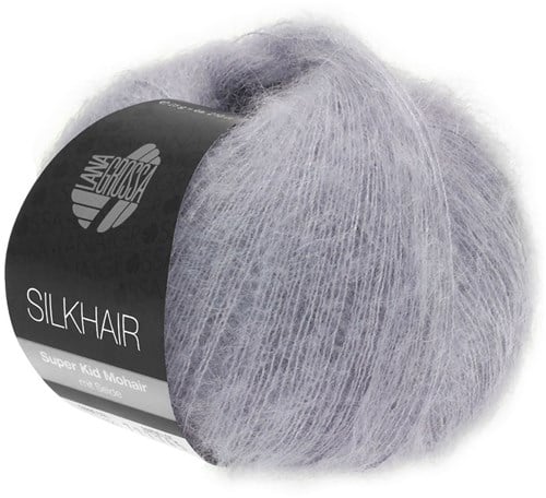 Lana Grossa Silkhair 119 Grijs Paars