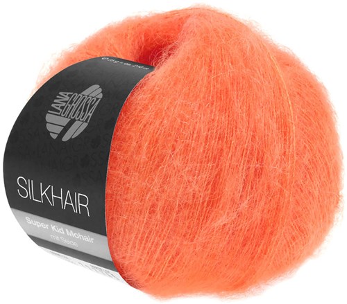 Lana Grossa Silkhair 130 Zalm Rood
