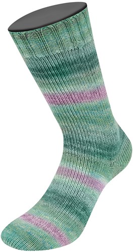 Lana Grossa Meilenweit 100 Seta Piano 3612 Mosgroen/jade/witgroen/fuchsia-2