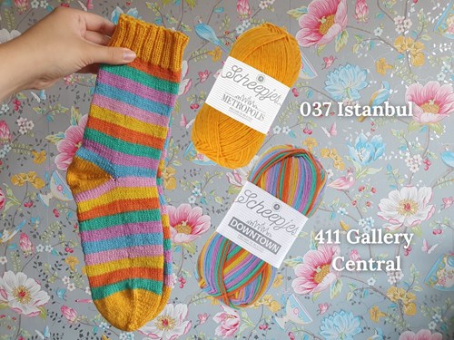 Scheepjes Summer Sock-A-Long Garenpakket Kleuroptie 4 Istanbul/Gallery Central Maat 39-47