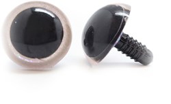 Plastic Veiligheidsogen Sparkle Wit (per paar)
