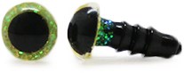 Plastic Veiligheidsogen Sparkle Geel (per paar) 6mm