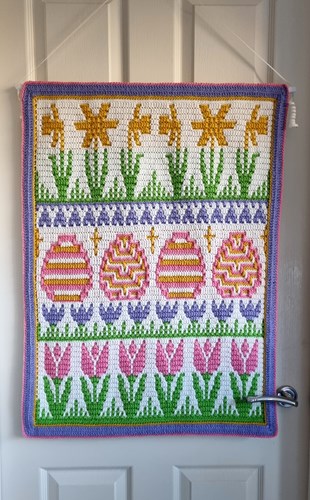 Babyversie Spring into easter blanket Spring Garenpakket-3