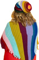 Karin Bloemen Strepenstola met één punt Garenpakket-2