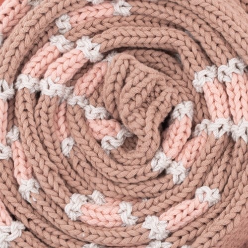 Yarn and Colors Striped Scarf Breipakket 006 Taupe