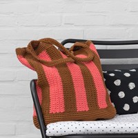 Yarn and Colors Striped Tote Bag Haakpakket 006 Taupe-3