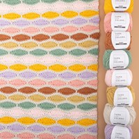 Yarn and Colors Stripy Waves Blanket Haakpakket 026 Satay