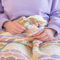 Yarn and Colors Stripy Waves Blanket Haakpakket 005 Clay-3