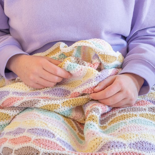 Yarn and Colors Stripy Waves Blanket Haakpakket 005 Clay-3
